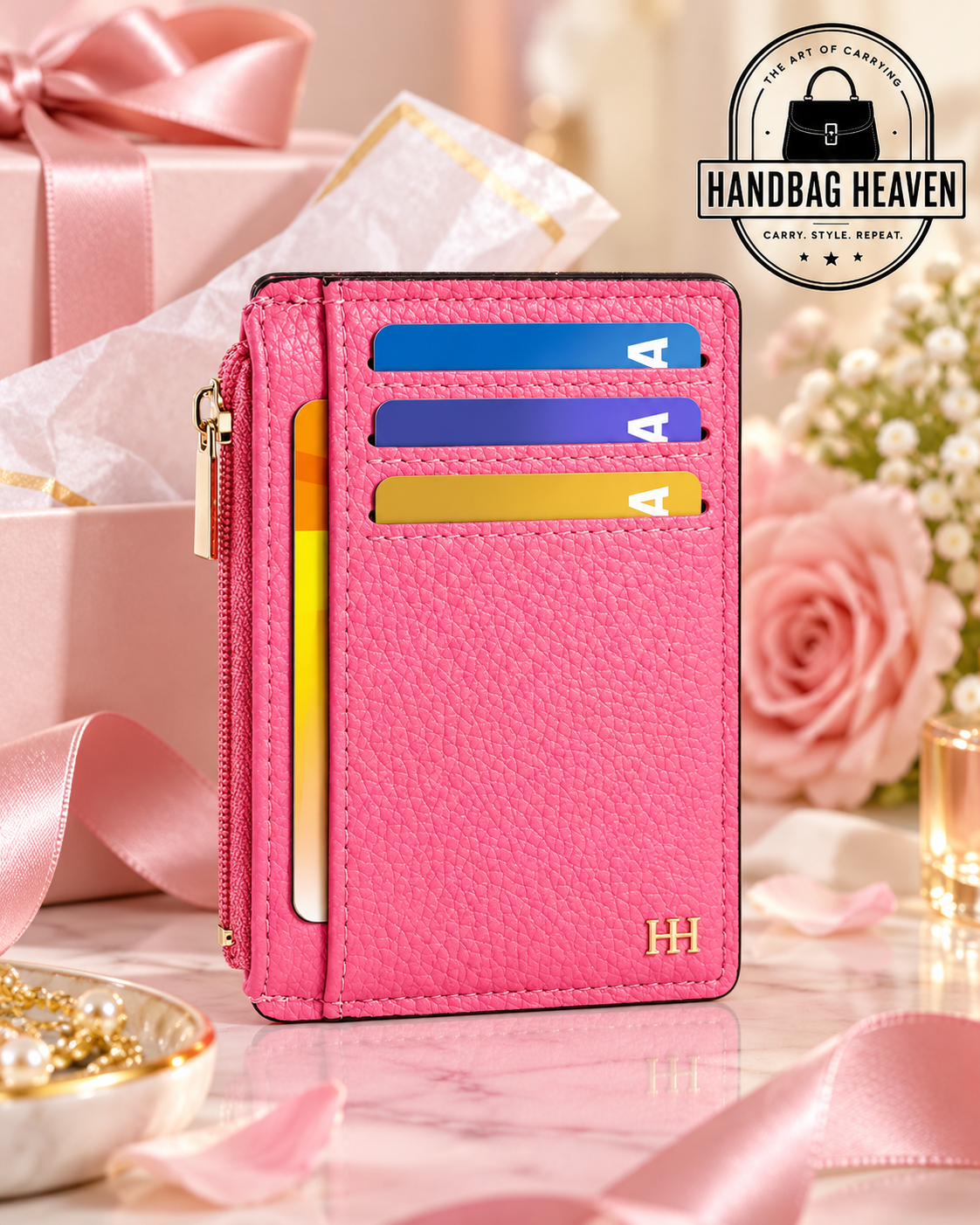 Women’s Slim Card Holder Wallet with ID Window