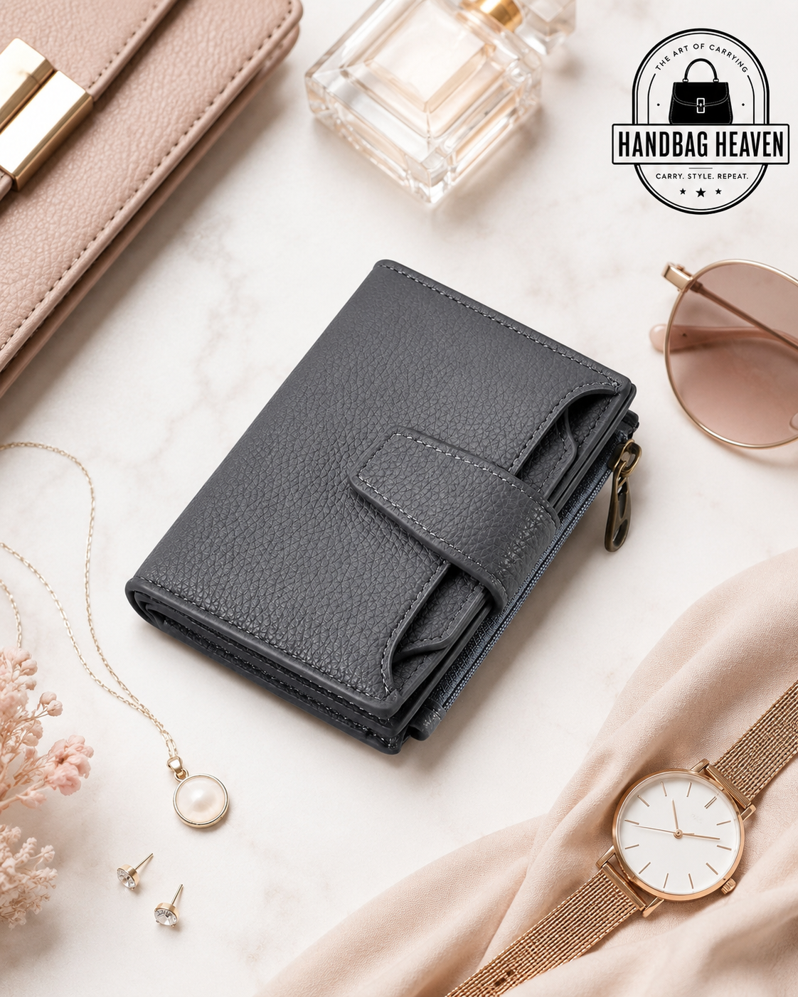 Women’s Compact Leather Bifold Wallet