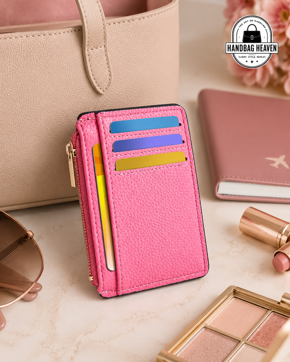 Women’s Slim Card Holder Wallet with ID Window