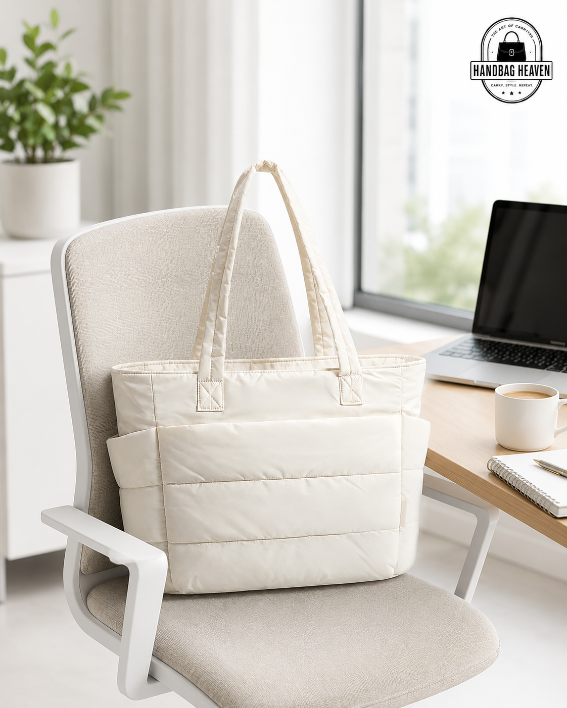 Women’s Lightweight Puffy Work Tote Bag