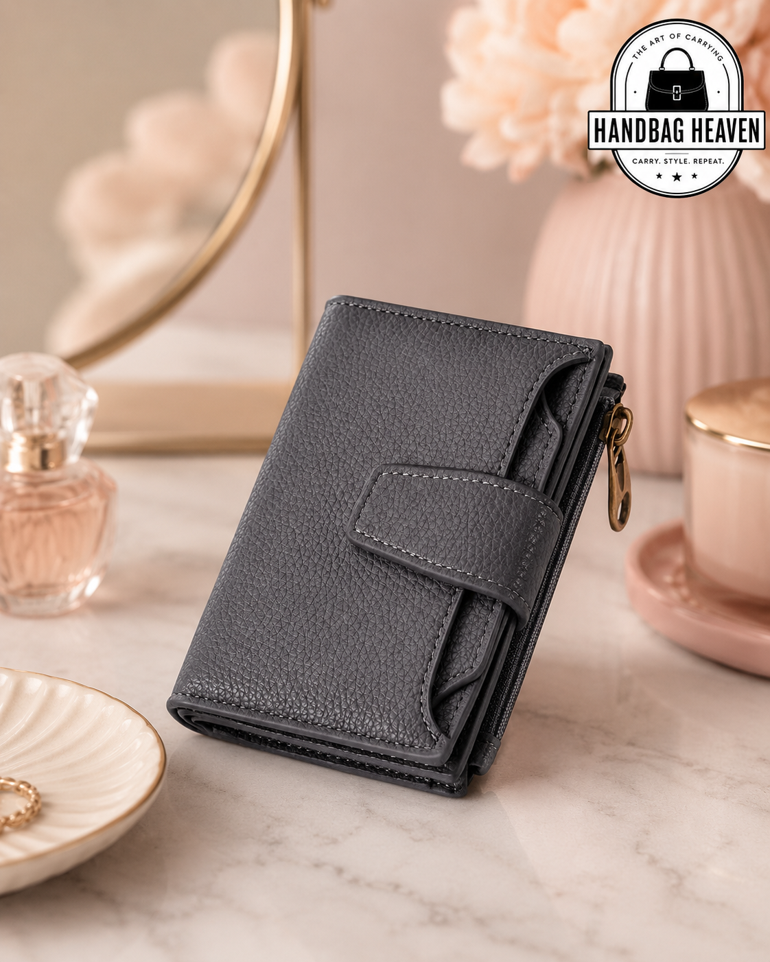 Women’s Compact Leather Bifold Wallet