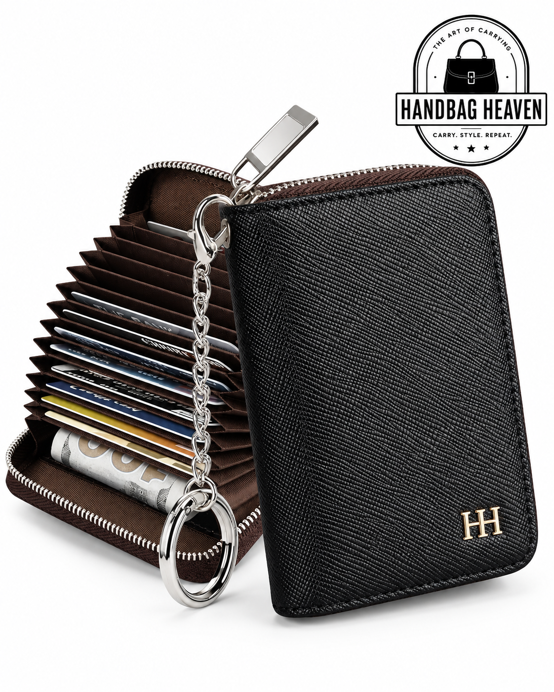 Women’s Compact Zip Card Holder Wallet