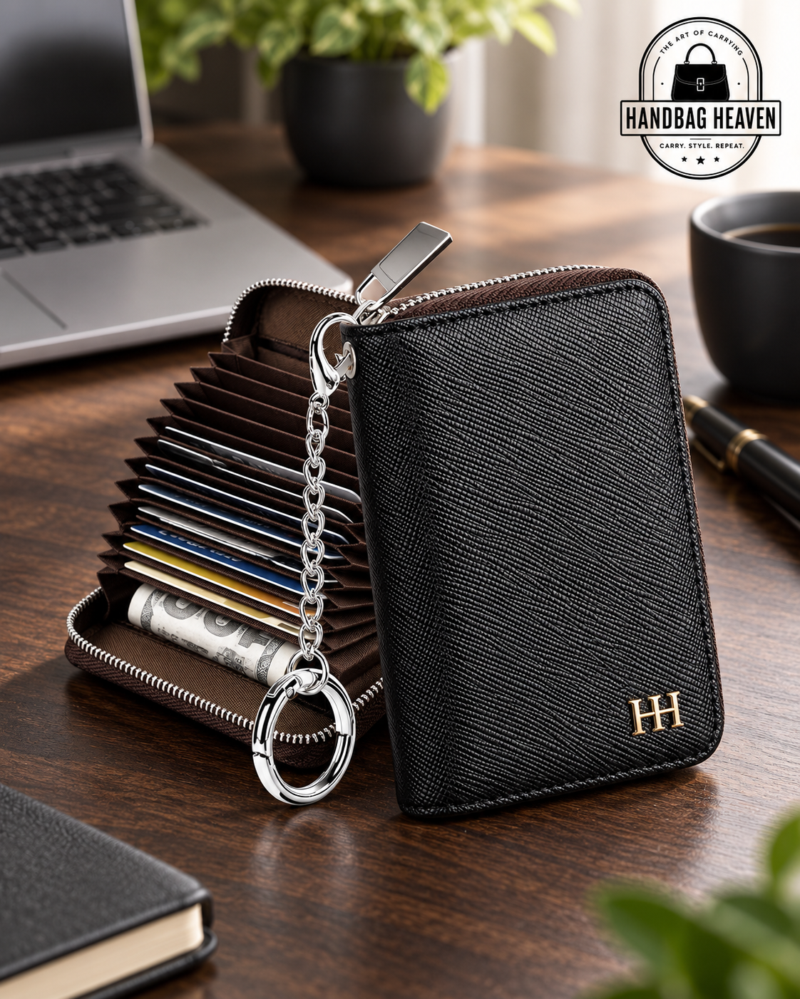 Women’s Compact Zip Card Holder Wallet