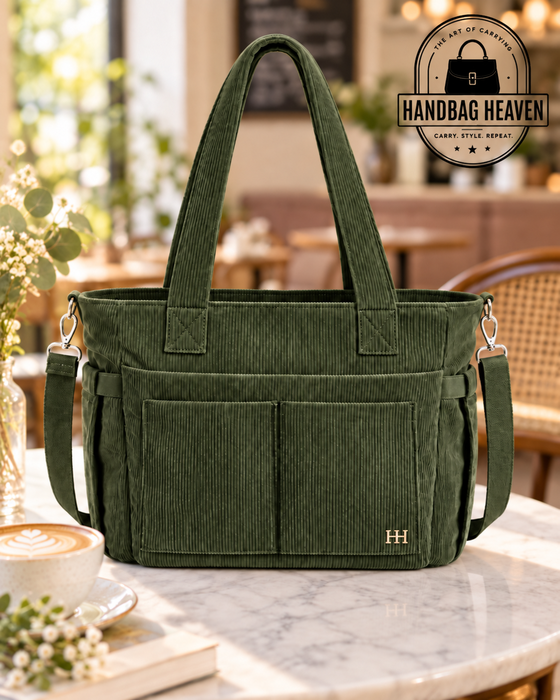 Women’s Corduroy Work Tote Bag