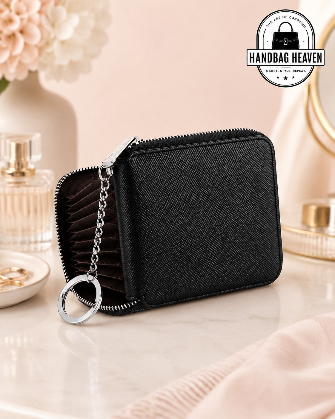 Women’s Compact Zip Card Holder Wallet