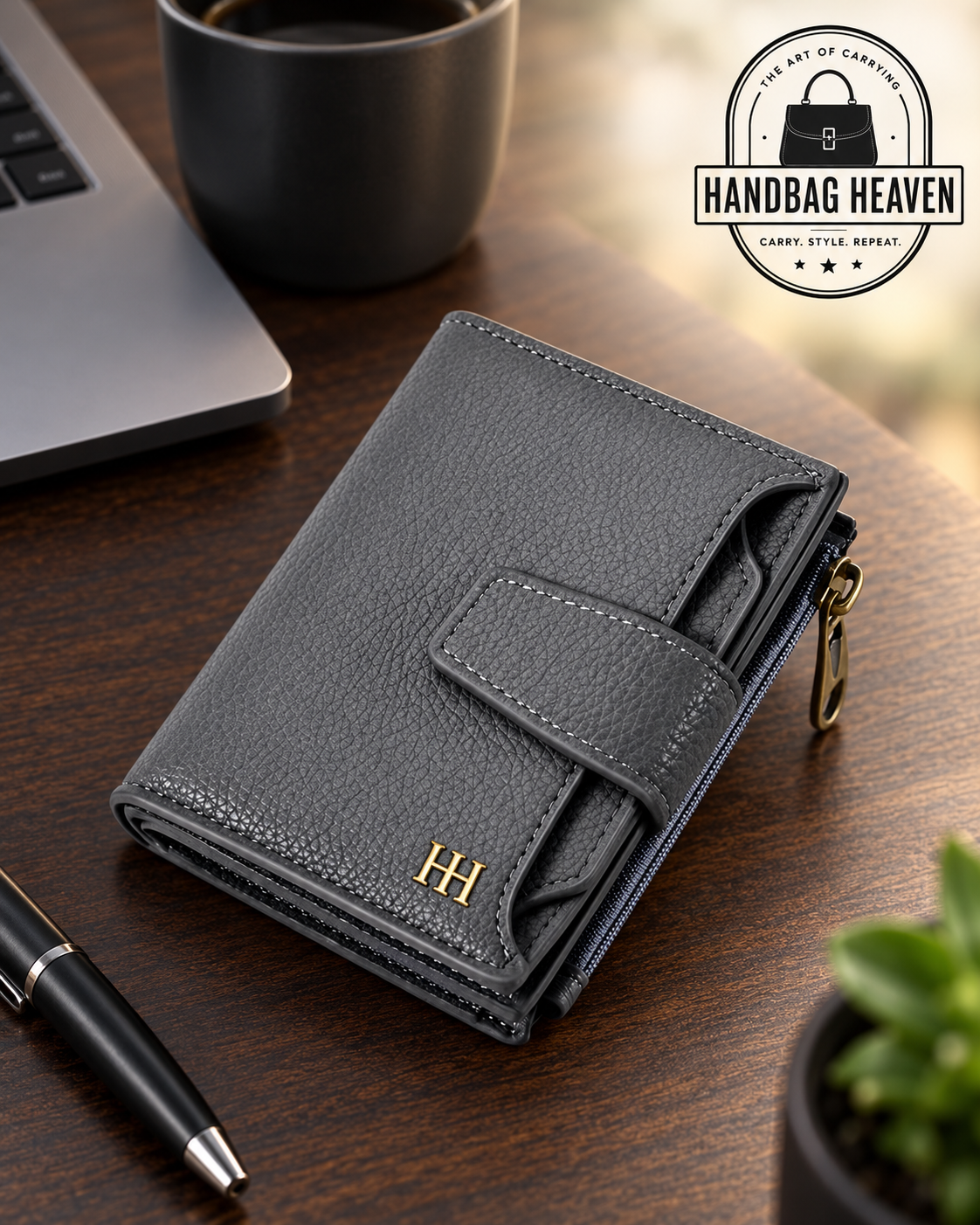 Women’s Compact Leather Bifold Wallet