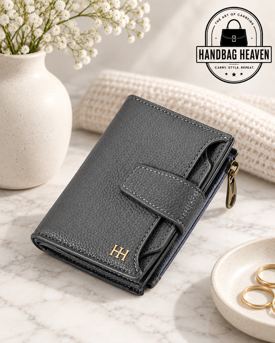 Women’s Compact Leather Bifold Wallet